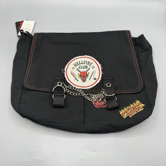 Stranger Things Hellfire Club Messenger Bag NEW - Picture 1 of 7